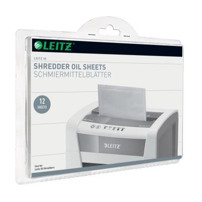 Feuilles prélubrifiées pour destructeur Leitz - Lot de 12 feuilles