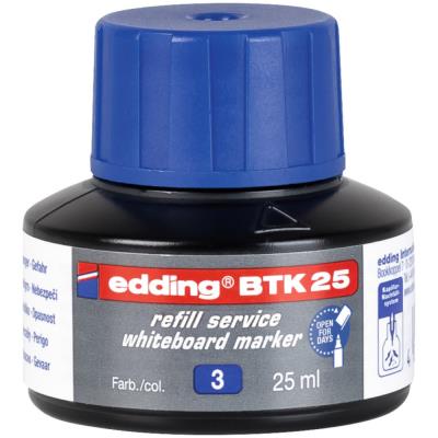 Recharge d'encre Edding BTK 25 pour marqueurs effaçables tableau blanc 25 ml - Bleu