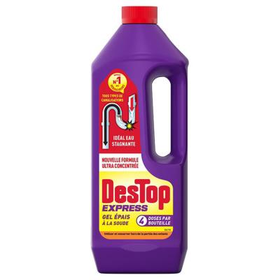 Déboucheur gel Express Destop à la soude - Bidon de 950 ml