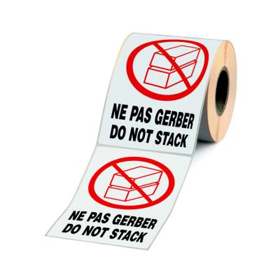 Etiquette adhésive pré-imprimée NE PAS GERBER - 1000 étiquettes 9 x 13 cm (carton 1000 unités)