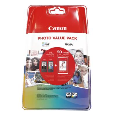 Cartouches d'encre authentiques - Canon PG-540L / CL-541XL Photo Value Pack - 5224B007 - Noir et tri