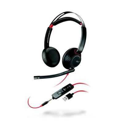 Casque filaire stéréo Poly Blackwire 5220 - jack et usb-a - noir