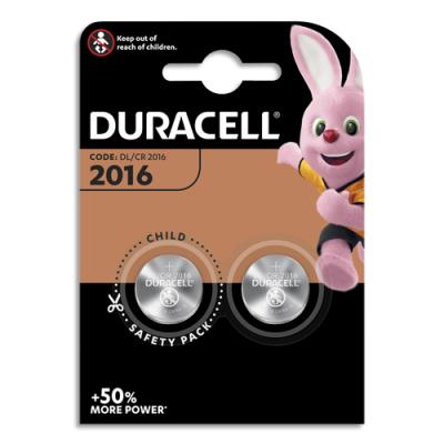 Piles Duracell 2016 lithium - blister de 2