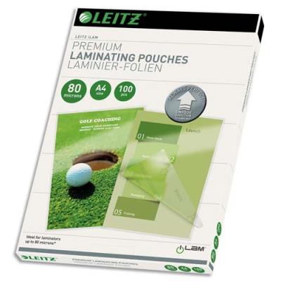 Pochettes de plastification Leitz - A4 - 80 microns - pack de 100