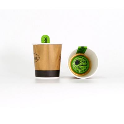 Gobelets operculés prédosés Papercup Thé menthe 18 cl - Lot de 25