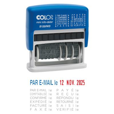 Dateur multiformules Colop S120WD - 12 formules à encrage automatique