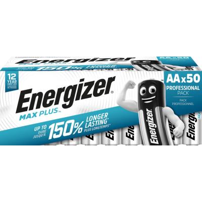 Pile alcaline AA / LR6 Energizer Max Plus - Blister de 50