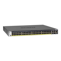 NETGEAR M4300-52G-PoE+ - Commutateur - C3 - Géré - 2 x 10/100/1000/10000 + 2 x 10 Gigabit SFP+ + 48 
