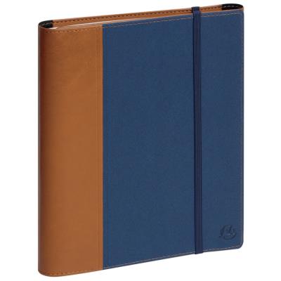 Agenda tryptique semainier avec spirales Exacompta All in One Horizon 20 - 15 x 21 cm - Denim bleu -