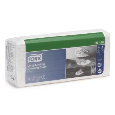 Chiffon blanc non-tissé Tork W4 biosourcé - Paquet de 90