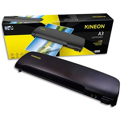 Plastifieuse A3 Kineon - 80 à 125 microns + 10 pochettes incluses L304-A