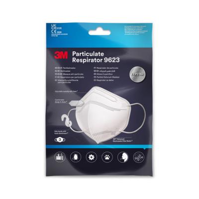 Masque de protection respiratoire FFP2 Nexcare sans soupape - Blanc - Boîte de 3