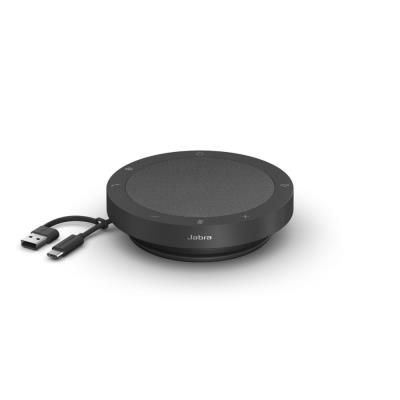 Micro et haut-parleur USB-A+ USB-C JABRA Speak2 40 MS filaire - pour audio conférence - Noir