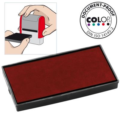 Cassette d'encre pré-encrée Colop E/50 pour timbre automatique Printer 50 - rouge - paquet 2 unités