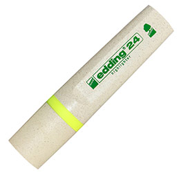 Surligneur Edding Ecoline 24 - trait : 2 à 5 mm - pointe biseautée - jaune