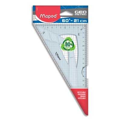 Sachet brochable Maped d'1 équerre Geometric 60°/21 cm