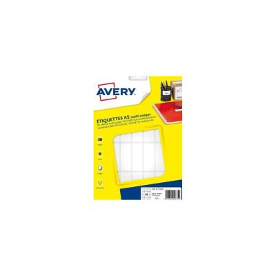 Etiquettes multi-usages Avery - ETE028 - 48,5 x 18,5 mm - 16 planches A5 - blanches - paquet de 448