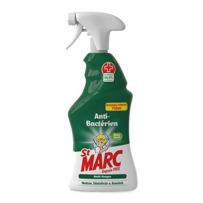Nettoyant multi-usages St Marc anti-bactérien - Spray 750 ml