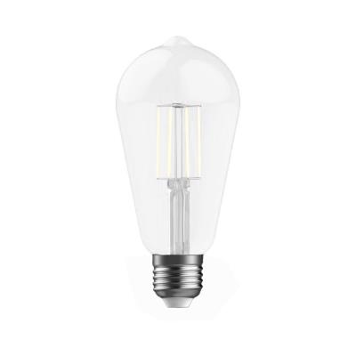 Ampoule LED allongée Aluminor transparente à filament 8W - Culot E27 - 1055 lumens - 4000K - Classe 