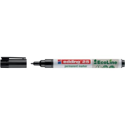 Marqueur permanent Edding 25 Ecoline pointe ogive 1 mm - Noir