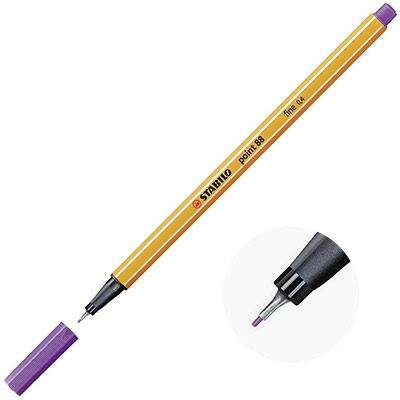 Stylo feutre Stabilo Point 88 - pointe ultra-fine - violet