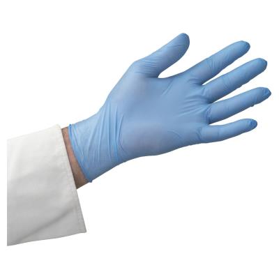 Gants usage court Unigloves nitrile non poudrés - Bleu - Taille 9 - Boîte distributrice de 100