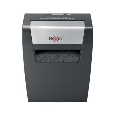 Destructeur de documents Rexel Momentum X406 coupe croisée DIN P4 - 6 feuilles - Corbeille 15L - Noi