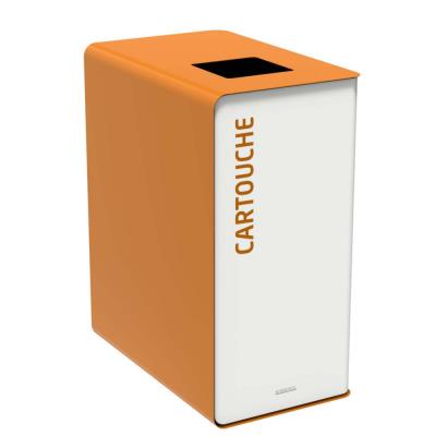 Poubelle de tri sélectif Rossignol Cubatri - pour cartouches en acier 65l - marron