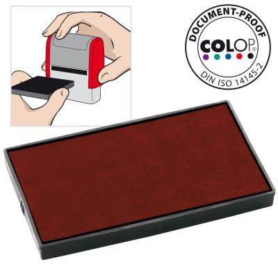 Cassette d'encre pré-encrée Colop E/60 pour timbre automatique Printer 60 - rouge - boîte 5 unités