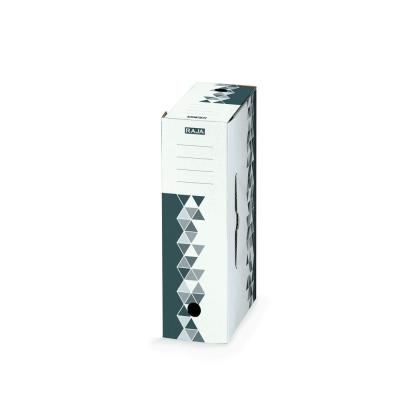 Boîte archives RAJA Premium Dos 8 cm - Gris - Lot de 25