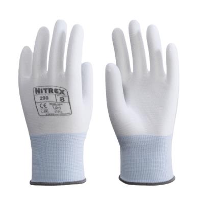 Gants de propreté Nitrex tricot polyamide - Blanc - Taille 9