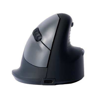 Souris ergonomique verticale R-Go Tools sans fil droitier R-Go HE Break - Taille M - Noir et Argent