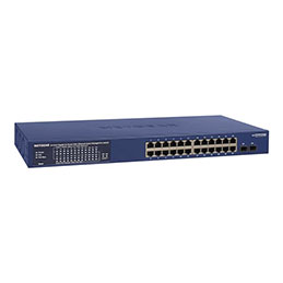 NETGEAR Smart GS724TPP - Commutateur - L3 Lite - intelligent - 24 x 10/100/1000 (PoE+) + 2 x 1000 Ba