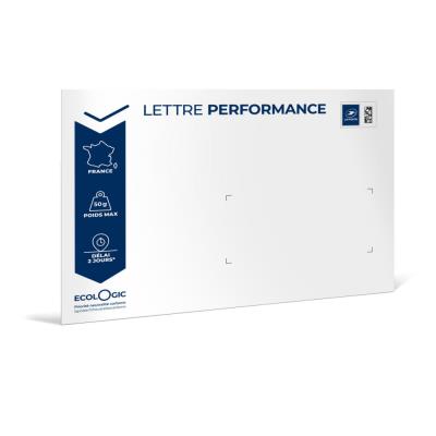 Enveloppes pré-timbrées LA POSTE - Lettre performance -J+2 - 110 x 220 mm - 20g -Soumis à conditions