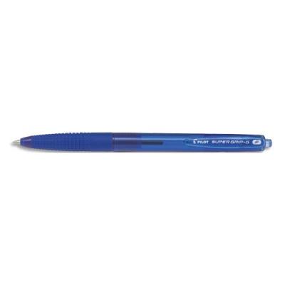 Stylo bille Pilot Super Grip G - rétractable - pointe fine - encre bleue