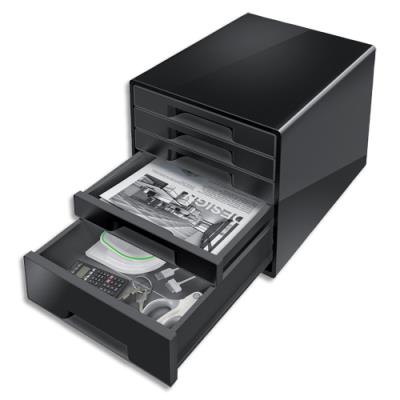 Module de classement Leitz Dual - 5 tiroirs - L28,7 x H27 x P36,3 cm - noire/anthracite