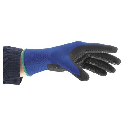 Gants de manutention RAJA à picots nitrile - Bleu- Taille 10