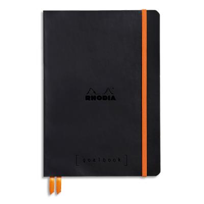 Carnet souple Rhodiarama - 14,8 x 21 - 240 pages - points Dot - avec élastique - couverture simili-c