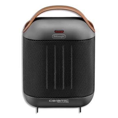 Delonghi Radiateur soufflant HFX 30C18 AG - technologie céramique 1800W L19,2 x H27 P13,7 cm gris asphalte