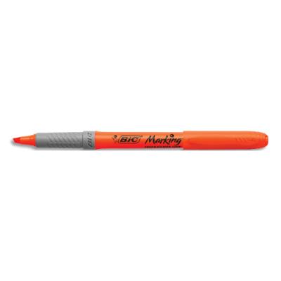 Surligneurs BIC Highlighter Grip Pointe Biseautée - Orange