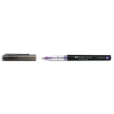 Roller à encre liquide Faber Free Ink broad - Coloris violet - Pointe large 1,5mm
