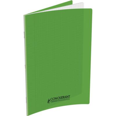 Cahier Conquerant piqûre classique - agrafé - 24 x 32 cm - 140 pages - 90g - séyès - couverture poly