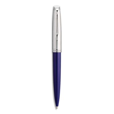 Roller Waterman Emblème bleu brillant - Pointe fine - Encre noir