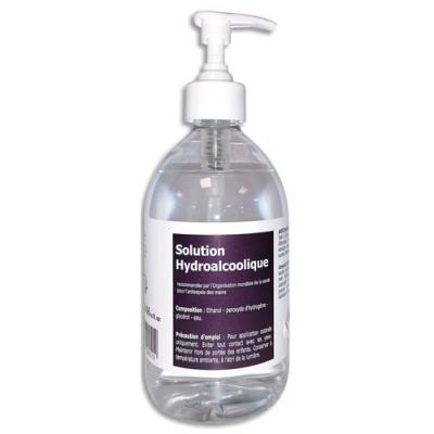 Solution hydroalcoolique pour l'antiseptie des mains et des surfaces - 500 mL