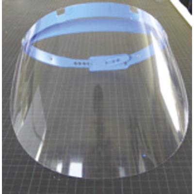 Visière protection Polycarbonate - avec serre tête réglable - 31,5 X 19,5cm