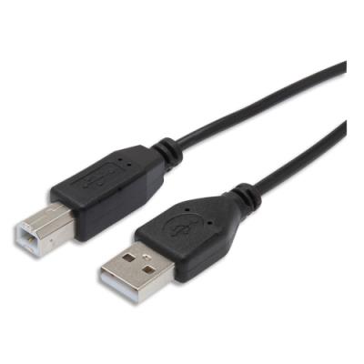 Cordon imprimante USB-A vers USB-B Mâle/Mâle USB2.0 PC/Mac 570300 APM - 1,80 m