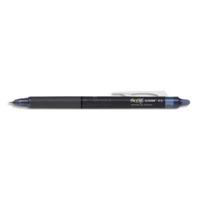 Roller gel Pilot FriXion Point CLICKER 05 - Effaçable et rechargeable - Encre bleu nuit - Pointe Fin