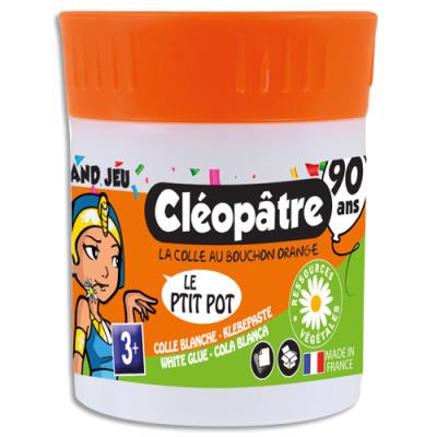 P'tit pot anniversaire 90 ans Cléopatre , colle blanche en pate 35 gr