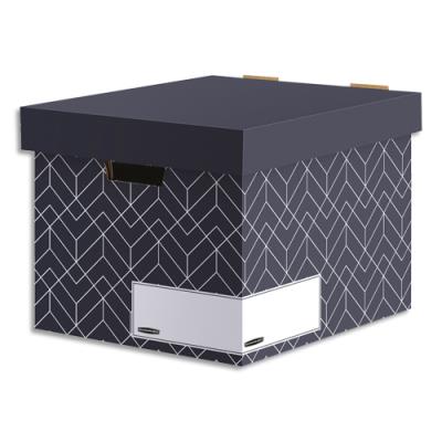 Caisse à archives Bankers Box Heavy Duty Design - montage manuel - gris ardoise