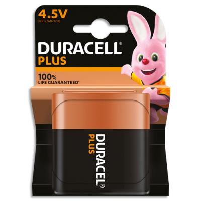 Piles alcalines 4,5V Plus 100% - Duracell 3LR12 - lot de 1 pile